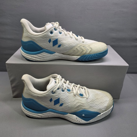 diadem Shoes - Diadem Court Burst Tennis‎ Pickleball Shoes White Blue Womens 8.5